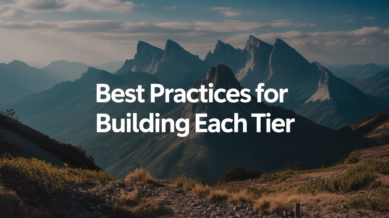 Best Practices for Building Each Tier