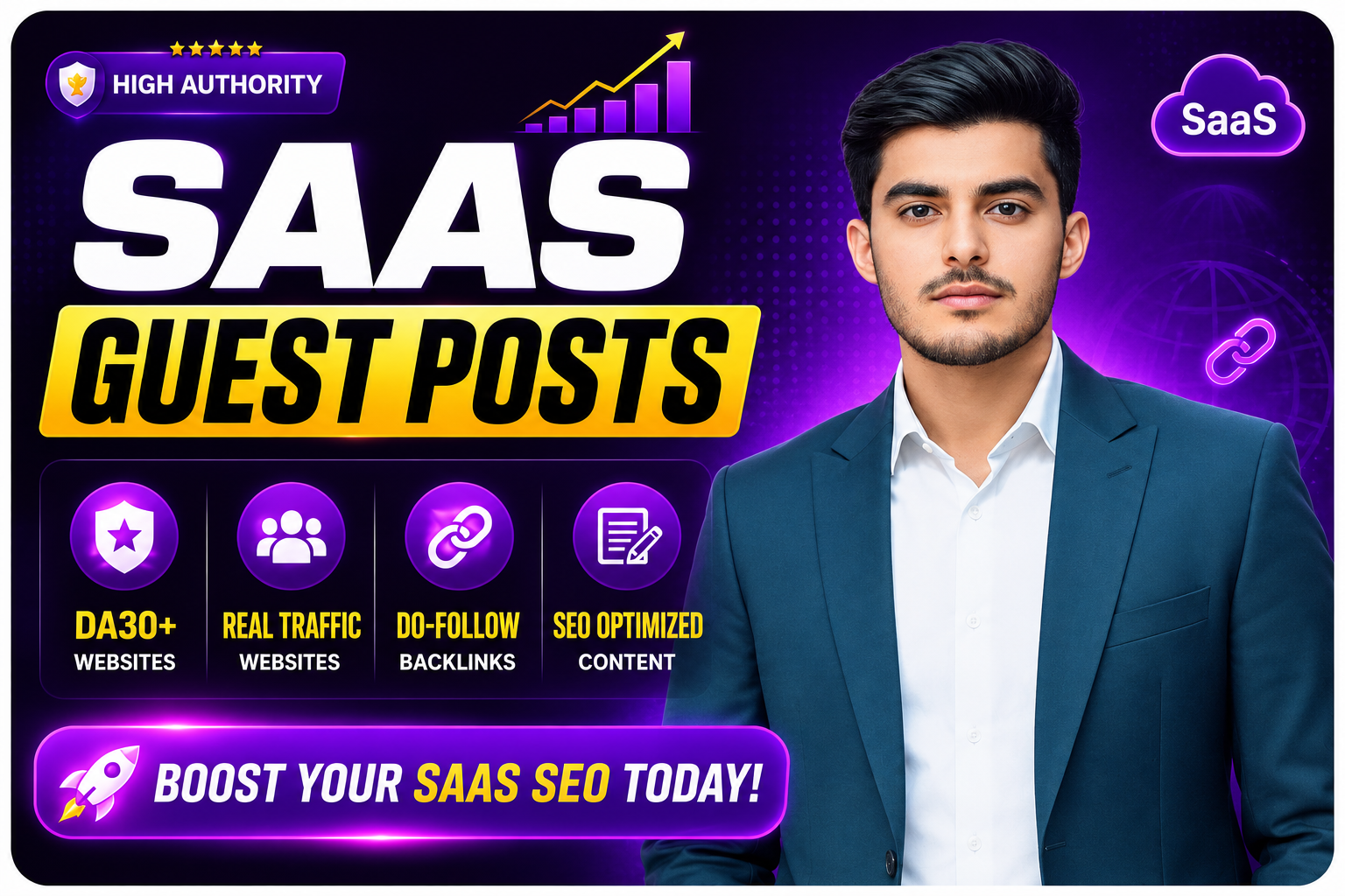 I will provide high authority SaaS guest post backlinks